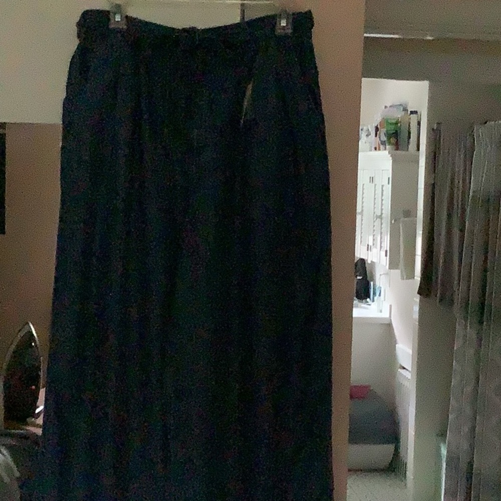 Wide leg soft cotton pants